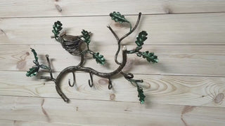 Hanger hallway, metal coat rack, Handmade coat hanger, Bird's Nest