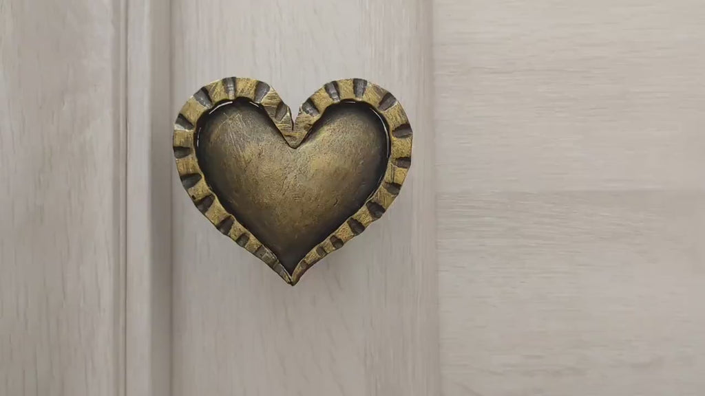 Heart door handle. Barn door handle