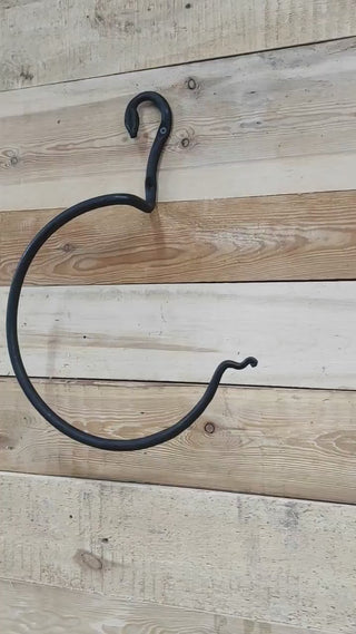 Towel rack snake, towel ring, towel holder, bathroom towel bar, black wall mounted towel holder, metal towel holder, wrought iron rack