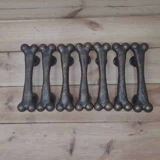 Hand Forged Steel Bone Door Handle: Barn Door Hardware