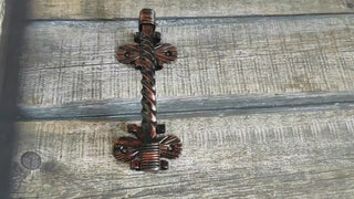 Hand Forged Metal Door Handle: Wrought Iron Barn Decor