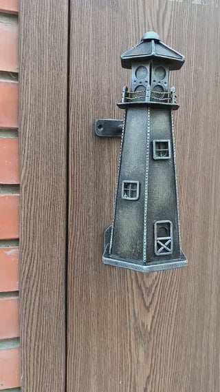 Lighthouse Door Handle - Nautical, Rustic, Coastal Home Decor