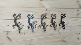 Wall Hook, forged hook, metal hook, clothes hook, handmade hook, lizard hook