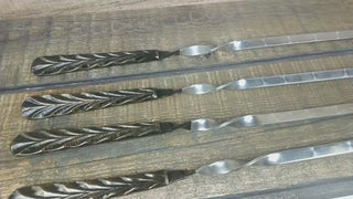 Hand Forged, Grill Utensils, Iron Gifts, Steel Gift, Stainless Steel Skewers, Cookware For Camping, Housewares, Stainless Steel Gift,