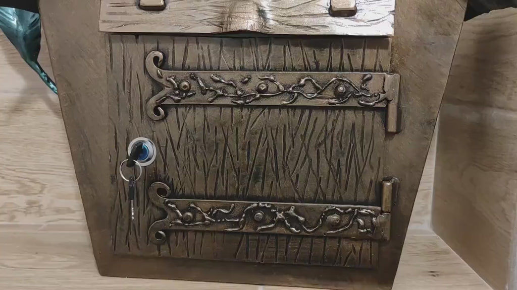 Hand Forged Fish Wall Mount Mailbox: Custom Iron Mailbox