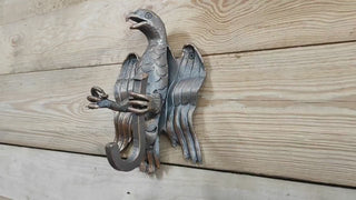 Wall Hook, forged hook, metal hook, clothes hook, handmade hook, Eagle hook