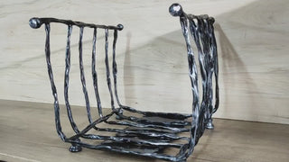 Firewood storage basket, firewood rack, firewood basket, metal basket for firewood