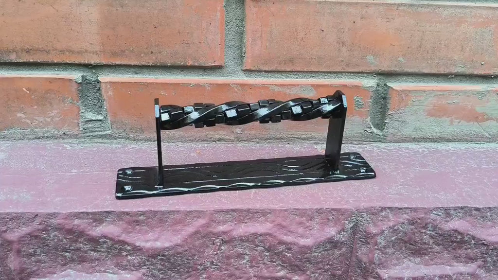 Hand Forged Wrought Iron Door Handle: Barn Door Decor