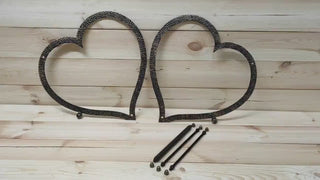 Firewood storage basket, Firewood rack Heart, Metal basket for firewood, Fireplace basket, Storage basket, Wrought iron baskets