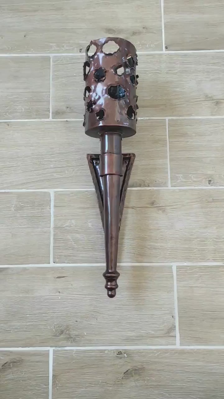 Wall Light, wall lantern, viking sconce torch