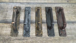 Barn door handle, door handles. Metal door handles, metal handle, hand forged handle, door decor, wrought hardware, hand forged handle