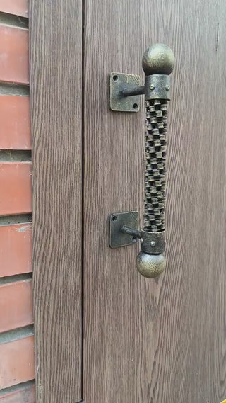 Industrial Bicycle Chain Door Handle - Rustic, Steampunk, Handmade Decor