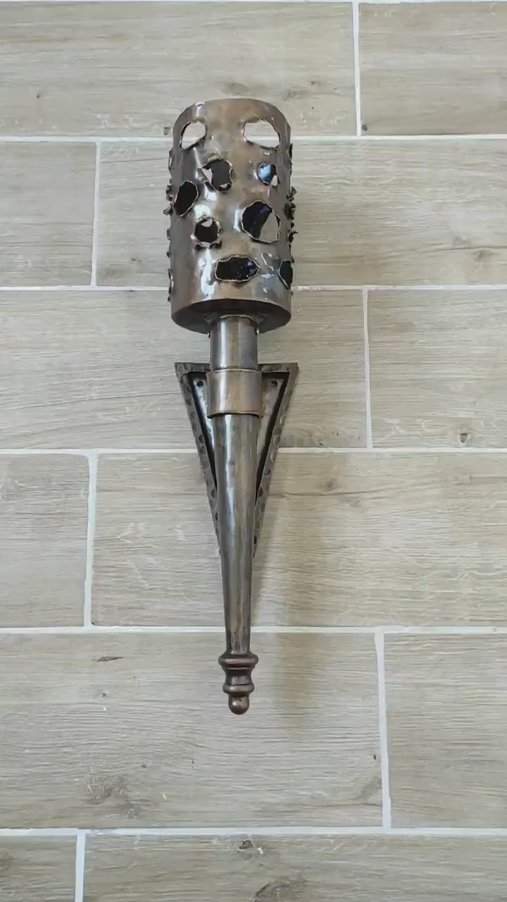 Wall Light, wall lantern, viking sconce torch