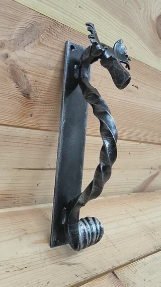 Metal Moose Door Handle: Sturdy Barn Door Pull