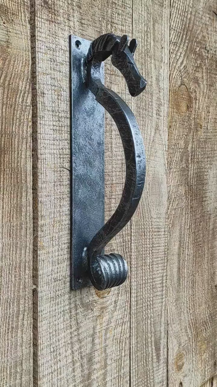 Barn Door Handle Horse. Door handle for the stable.