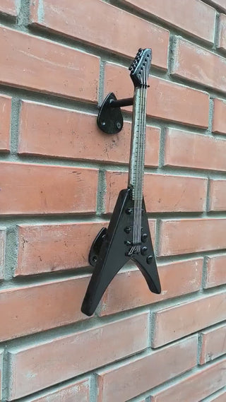 Handcrafted Iron Electric Guitar Door Handle: Music Lover Decor