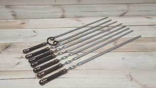 Grilling Set, Grilling Gift, Hand Forged, Grill Utensils, Iron Gifts, Steel Gift, Cookware For, Stainless Steel Skewers, Birthday Gift