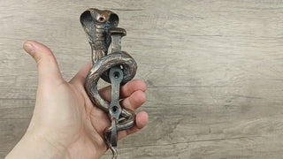 The big cobra on the hook handmade wall hook Iron hook, Metal Hook, For Home, Iron Hanger, Kitchen Hook, Hallway Hooks, Robe Hook