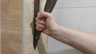 Hand Forged Wrought Iron Wall Sconce: Medieval Viking Torch