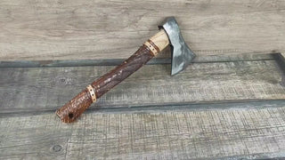 Viking ax, Forged ax, Handmade ax, Ancient ax, Ax as a gift, Camping ax, Battle ax,  Home decor, A gift to a friend, Anniversary gift.