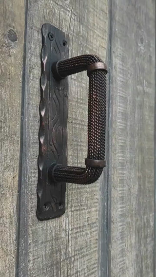 Barn door handle, Metal door handle