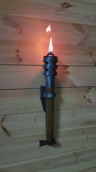 Flaming torch Wall candleholders Vikings Flame Wall sconce