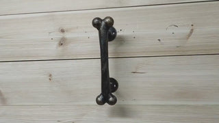 Door handle dog bone, barn door handle, door handle, metal handle, hand forged handle